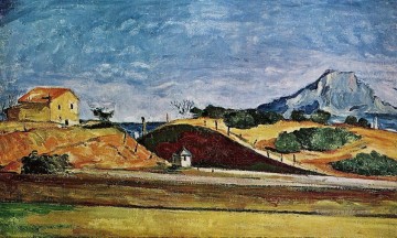  Cezanne Galerie - Die Eisenbahn Cutting Paul Cezanne